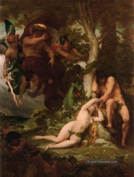 die Vertreibung von Adam und Eva aus dem Garten des Paradieses Alexandre Cabanel Nacktheit Ölgemälde